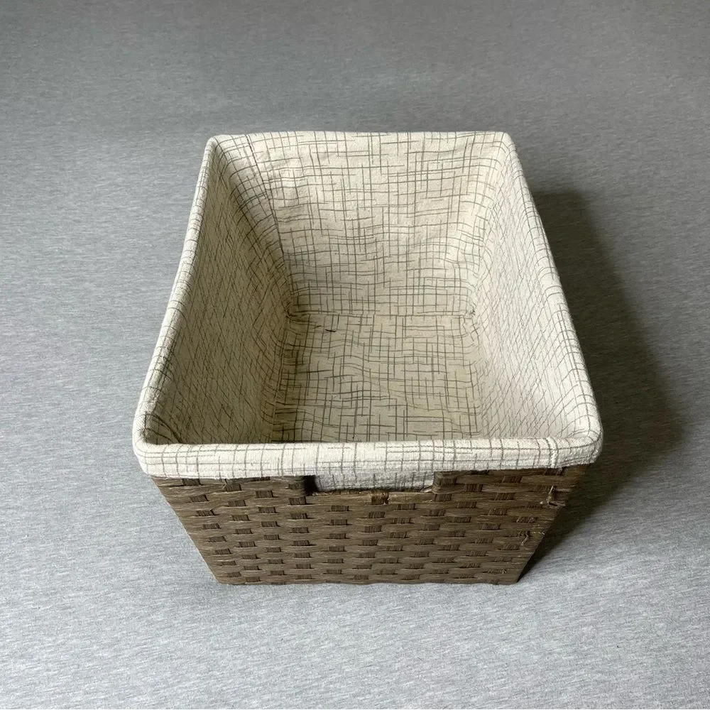 Target Paper Rope Large Storage Basket with Liner & Handles